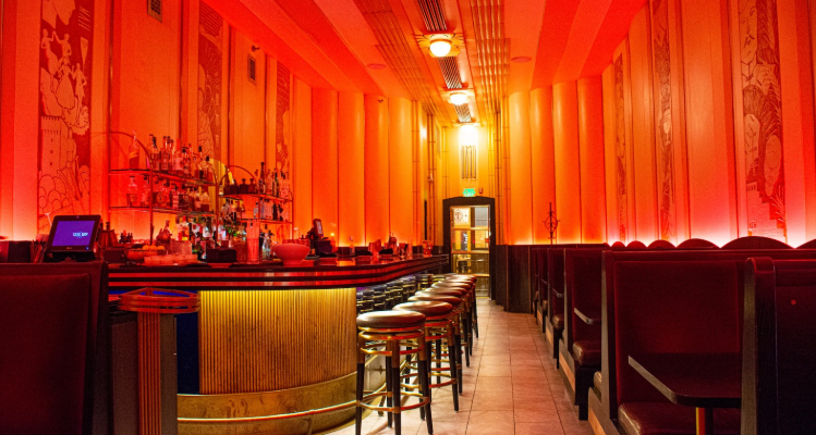 The Cruise Room Art Deco interior