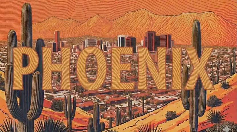 Phoenix sprawling across the Sonoran Desert